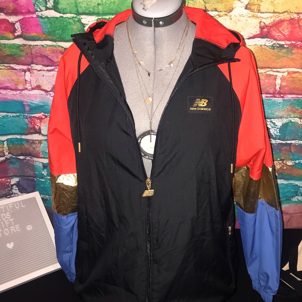 New balance wind breaker.. she is a cutie.